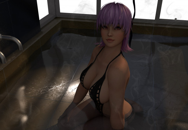 Обои картинки фото 3д графика, аниме , anime, девушка, фон, взгляд