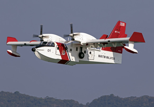 Обои картинки фото авиация, самолёты амфибии, крыло