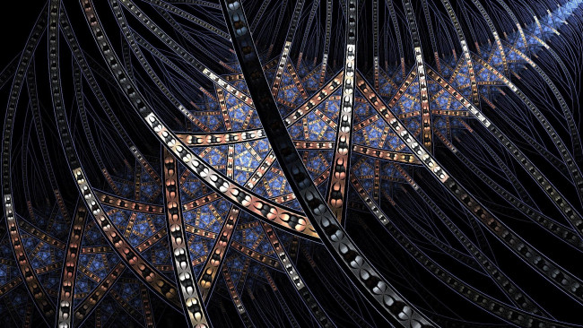 Обои картинки фото 3д графика, абстракция , abstract, орнамент, треугольники, крылья, полосы