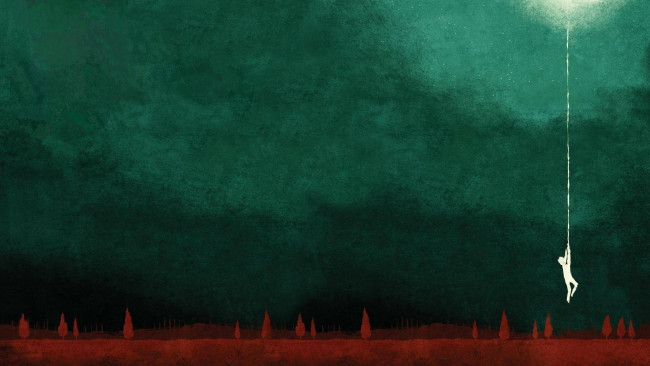 Обои картинки фото рисованное, минимализм, зеленый, арт