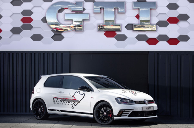 Обои картинки фото автомобили, volkswagen, 2016г, typ, 5g, clubsport, s, golf, gti