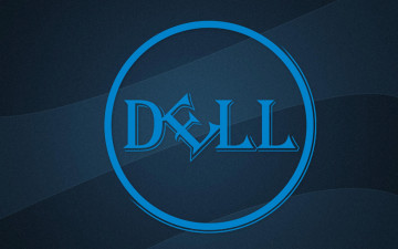 Картинка компьютеры dell логотип фон