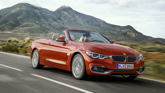 Обои картинки фото bmw 4 series convertible luxury line 2018, автомобили, bmw, luxury, 2018, series, 4, convertible, line