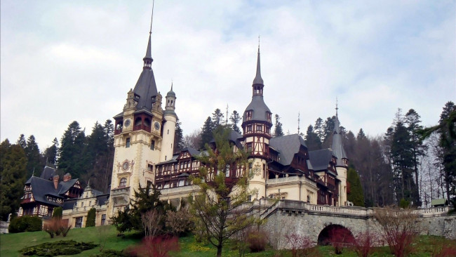 Обои картинки фото города, замок пелеш , румыния, peles, castle