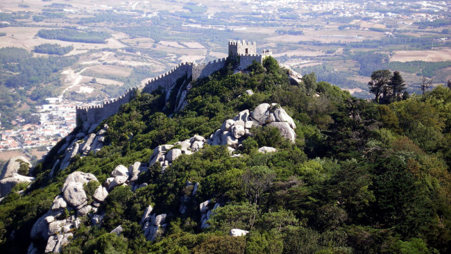 Обои картинки фото pena palace португалия, города, - дворцы,  замки,  крепости, pena, palace