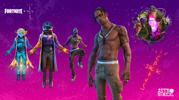 Картинка видео+игры fortnite travis scott