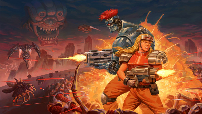 Обои картинки фото blazing chrome, видео игры, ---другое, blazing, chrome