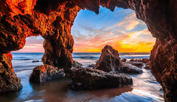 Картинка malibu california природа побережье