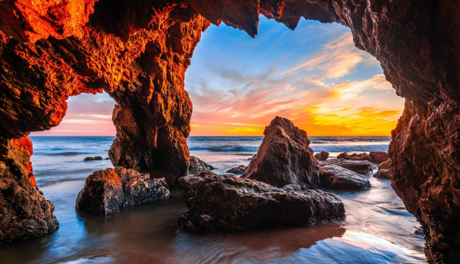 Обои картинки фото malibu, california, природа, побережье