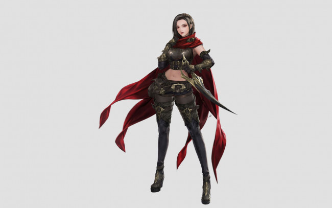 Обои картинки фото oceans & empires, видео игры, девушка, оружие