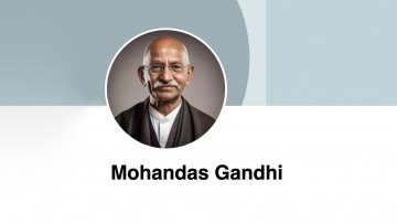 Картинка рисованное люди нейросети махатма ганди mohandas gandhi