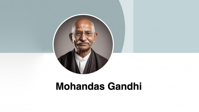 Обои картинки фото рисованное, люди, нейросети, махатма, ганди, mohandas, gandhi