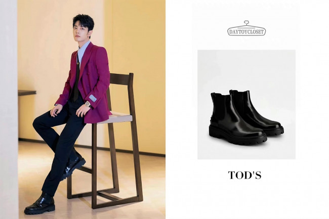 Обои картинки фото мужчины, xiao zhan, актер, пиджак, стул, ботинки