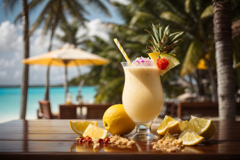 Картинка 3д+графика еда- food pina colada
