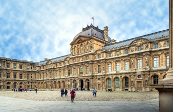Картинка the+louvre города париж+ франция the louvre