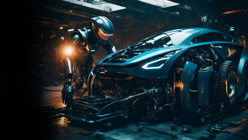 Картинка фэнтези роботы +киборги +механизмы нейросети графика нейроарт ai art нейронные сети рисунки нейро искусство нейрографика graphics neuroart neural networks drawings neuro neurography