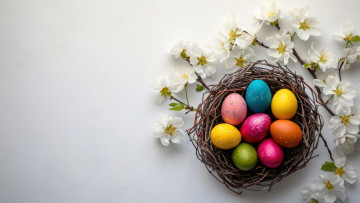 Картинка праздничные пасха крашенки