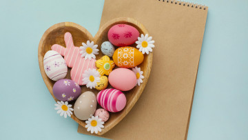 обоя праздничные, пасха, писанки