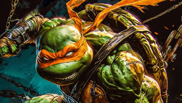 Картинка рисованное комиксы нейросети графика нейроарт ai art нейронные сети рисунки нейро искусство нейрографика graphics neuroart neural networks drawings neuro neurography черепашки-ниндзя микеланджело