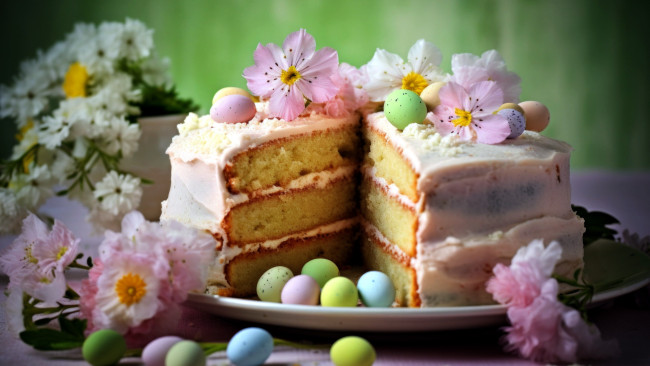 Обои картинки фото праздничные, пасха, кулич