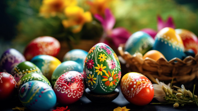 Обои картинки фото праздничные, пасха, писанки