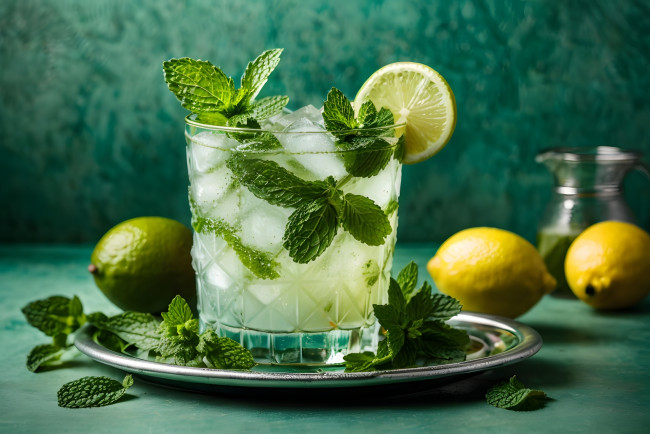 Обои картинки фото 3д графика, еда-, food, мохито