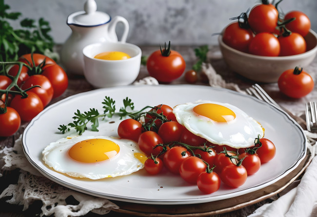 Обои картинки фото 3д графика, еда-, food, глазунья