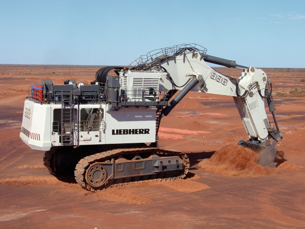 Обои картинки фото техника, экскаваторы, liebherr