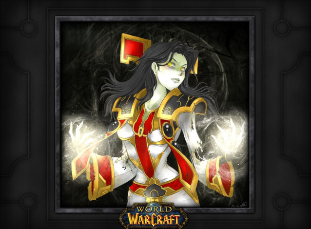 Обои картинки фото видео игры, world of warcraft, девушка, магия