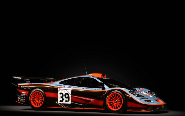 Обои картинки фото mclaren f1 gtr, автомобили, mclaren, черный, спортивный