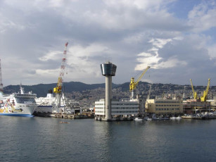 Картинка genova корабли порты причалы
