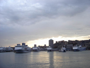 Картинка genova корабли порты причалы