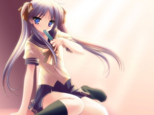 Картинка аниме lucky star