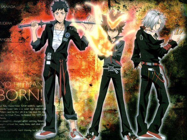 Обои картинки фото аниме, katekyo, hitman, reborn