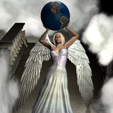 Картинка 3д графика angel ангел