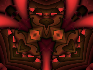 Картинка 3д графика fractal фракталы цвет линии узор фон