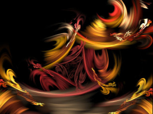 Картинка 3д графика fractal фракталы фон цвета узор