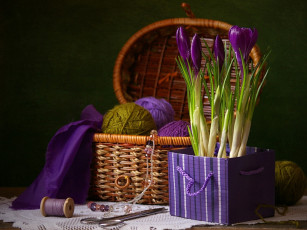 Картинка разное ремесла поделки рукоделие ножницы цветы нитки корзинка