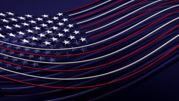 Картинка 3д графика другое флаг