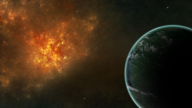 Обои картинки фото космос, арт, планеты