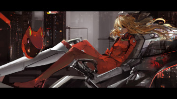 Картинка аниме evangelion soryu asuka langley neon genesis