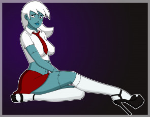 Картинка рисованные люди девушка взгляд фон