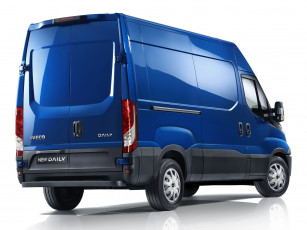 обоя автомобили, iveco, синий, 2014г, van, daily