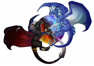 Картинка рисованные животные +сказочные +мифические драконы