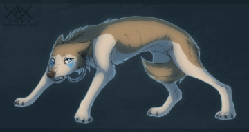 Картинка рисованные животные +сказочные +мифические волк