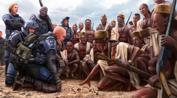 Картинка фэнтези люди аборигены