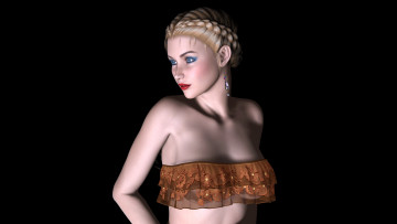 Картинка fantine 3д+графика people+ люди фон взгляд девушка