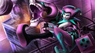 Картинка фэнтези девушки арт джинкс оружие девушка игра шут