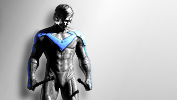 Картинка фэнтези люди парень мужчина batman+arkham+city nightwing