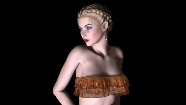 Обои картинки фото fantine, 3д графика, people , люди, фон, взгляд, девушка